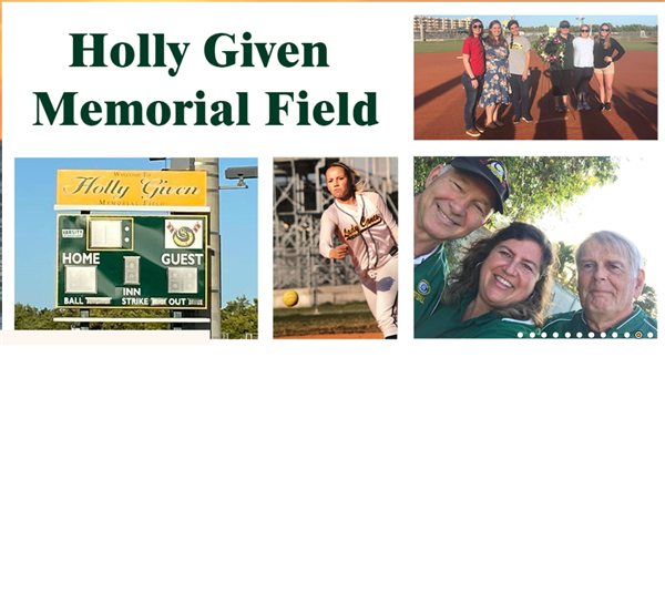 Photo of Holly Given Memorial Field Dedication 